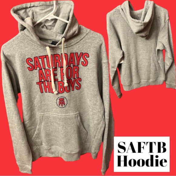 Barstool Sports Hoodie Saturdays Are For The Boys Barstool Sports Sweatshirt LG - Picture 1 of 15